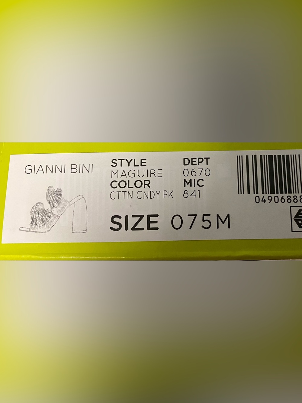 Gianni Bini Candy Pink Bow Slide Mule - Picture 7 of 8